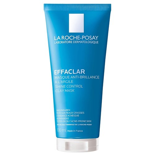 La Roche-Posay Effaclar Clarifying Clay Face Mask - Unclogs Pores & Controls Shine for Oily Skin