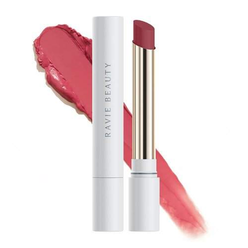 Ravie Beauty Effortless Lips - 3-in-1 Sheer Buildable Lip Formula in Dahlia | 0.06oz