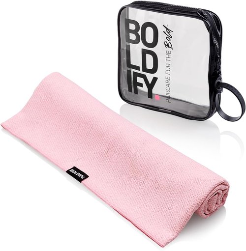 Boldify Quick Dry Microfiber Towel Wrap for Women | Anti-Frizz Plopping Turban - Pink