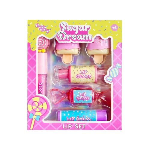 M&U Make You Up 6pc Candy Sweet Lip Gloss Set - Non-Toxic Kids' Birthday Gift | Fun Party Favors