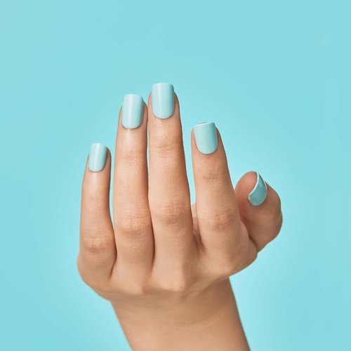 KISS imPRESS Color Press-On Manicure - Gel Nail Kit with PureFit Technology | Mint To Be, Short Length, Polish-Free Solid Color