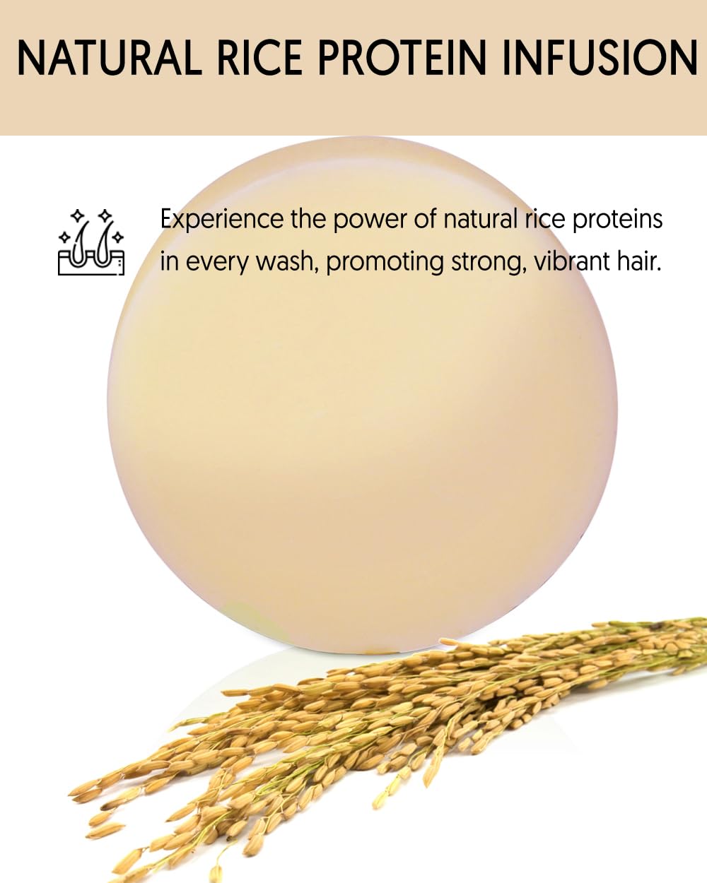 Skiennix Rice Water Shampoo Bar - Strengthening & Repairing Sulfate-Free Vegan Formula | 3.2 oz