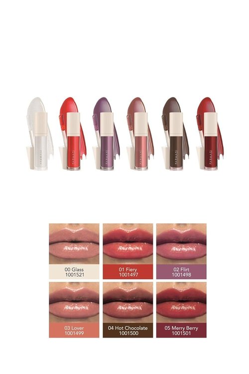 FARMASi Tinted Lip Plumper - Hydrating Gloss for Fuller, Youthful Lips | Fiery High-Shine Finish