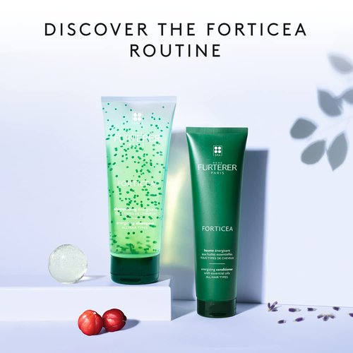 Rene Furterer Forticea Strengthening Shampoo - Energize Scalp with Rosemary & Niacinamide - Sulfate-Free, Gentle Daily Formula