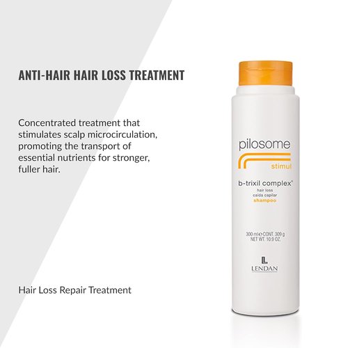 LENDAN Gentle Specific Shampoo - Pilosome Stimul B-Trixil Complex - 300 ml for Soft, Silky Hair