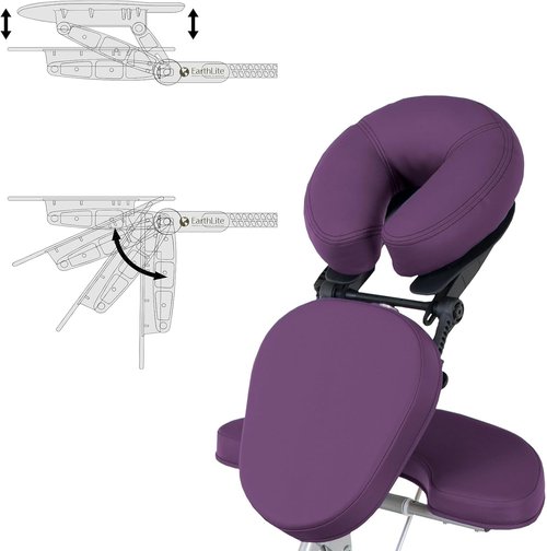 Earthlite Portable Massage Chair - Compact, Lightweight Design with Carry Case & Sternum Pad (15 lbs)