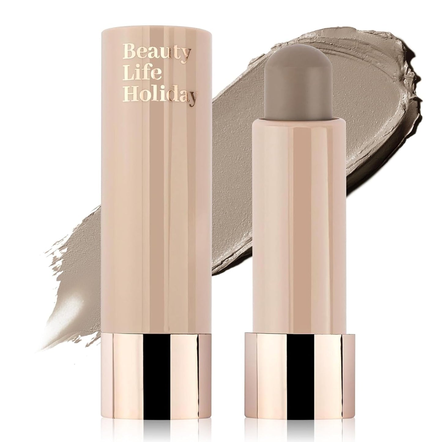 Skiennix Contour Stick - Natural Buildable Cream Bronzer for Smooth Face Shaping | Portable Travel Size, 01 Cold Gray