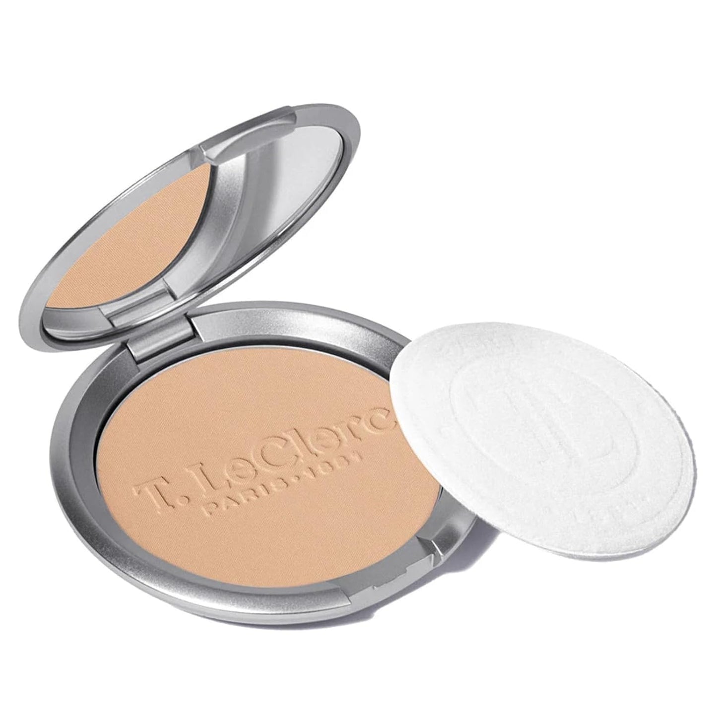 T. Leclerc Compact Pressed Powder - Super-Blendable Longwear Matte Finish for Radiant Skin (Beige)