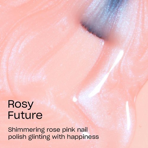 OPI Nail Lacquer Rosy Future | Sheer Soft Pink Crème Chip Resistant Nail Polish | Fast Drying, Streak Free