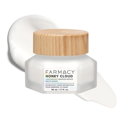 Farmacy Honey Cloud Face Moisturizer - Lightweight Cream with Hyaluronic Acid & Peptides | 50ml for Combo, Sensitive & Oily Skin