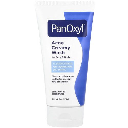 PanOxyl Creamy Acne Wash - 6 oz | Triple Pack for Clear Skin and Effective Breakout Treatment