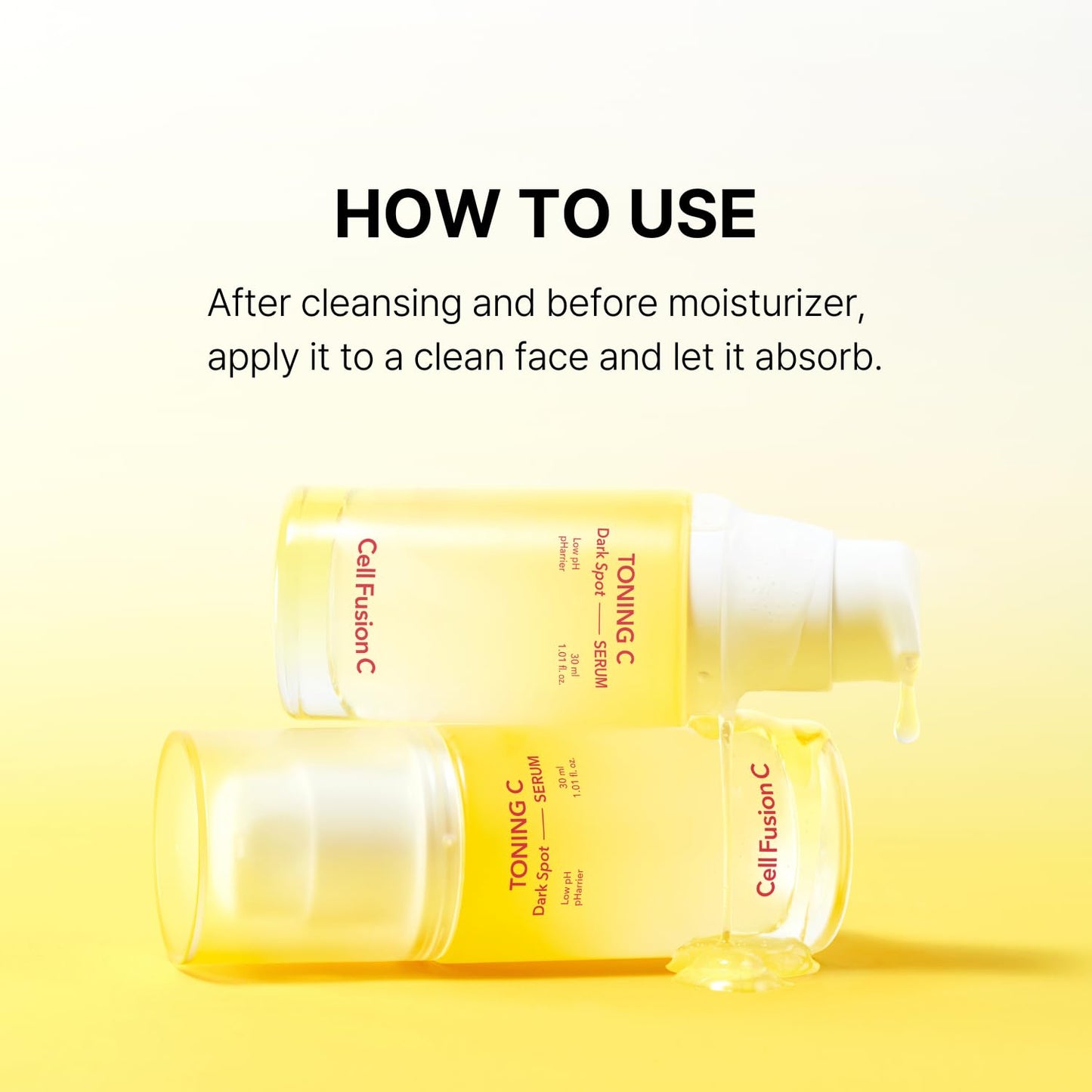 Cell Fusion C Toning C Serum - Dark Spot Treatment with Vitamin C & Niacinamide | 1.01 fl. oz for Radiant Skin