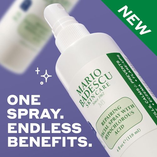 Mario Badescu HOCl Facial Spray - Soothing Hypochlorous Acid for Irritated Skin | pH Balancing, Fragrance-Free