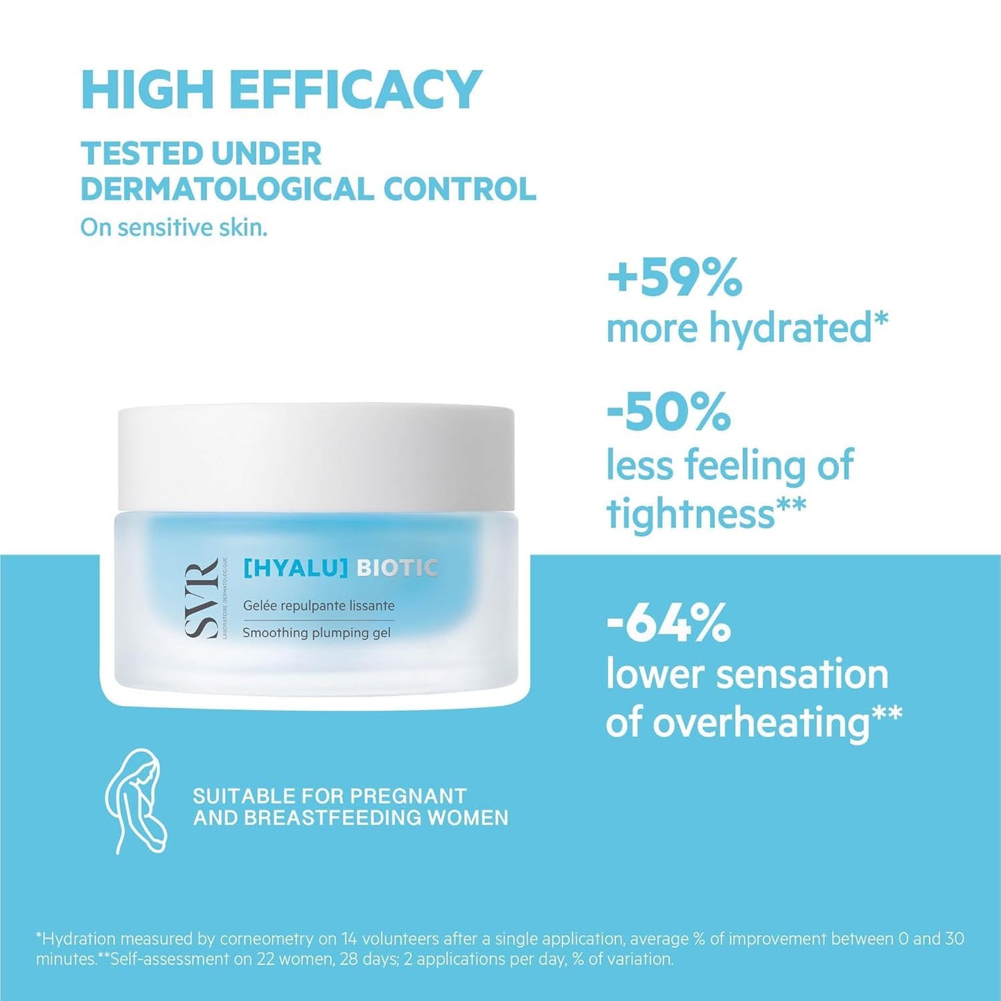SVR HYALU Biotic Face Moisturizer - Intensive Hydration with Hyaluronic Acid & Probiotics | 1.7 fl. oz.