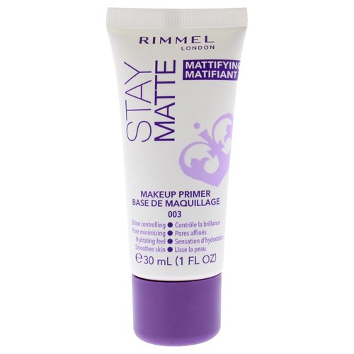 Rimmel London Stay Matte Primer - Ultra-Lightweight Shine Control, Non-Greasy Formula, 1oz