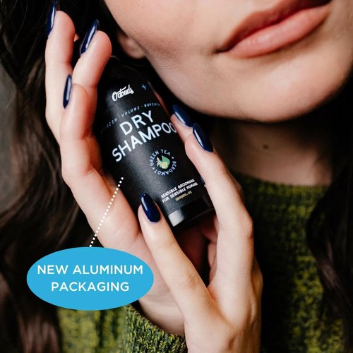 O'Douds Dry Shampoo Powder - Refreshing & Volumizing Formula - Natural Vegan Ingredients - Green Tea & Bergamot - 2oz