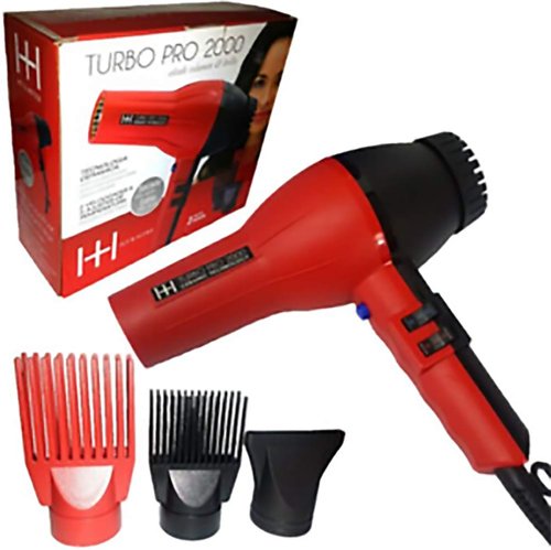 Annie Hair Dryer - Turbo Pro-2000 with Ceramic Technology for Fast Drying & Shine