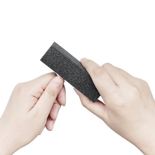 HeeYaa 10 Pcs Nail Buffer Sanding Block Polisher Buffing File 100/180 Grit 3 Sides Nail Files Art Pedicure Manicure File(Black Purple)