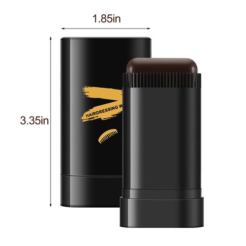 Boobeen Root Touch Up Hair Color Stick，Blendable Hairline Powder for Gray Coverage，Long Lasting Root Cover Up & Thinning Edges,Natural Finish for Women & Men
