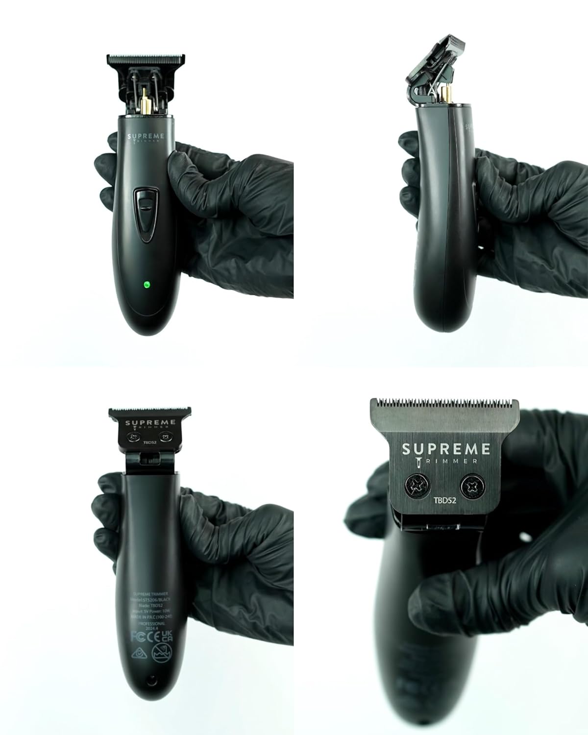 Supreme Trimmer T Shaper - Cordless Quiet Beard & Hair Trimmer for Men | 120 Min Runtime, Zero-Gap Blade | Perfect for Sensitive Skin & Kids | ST5206