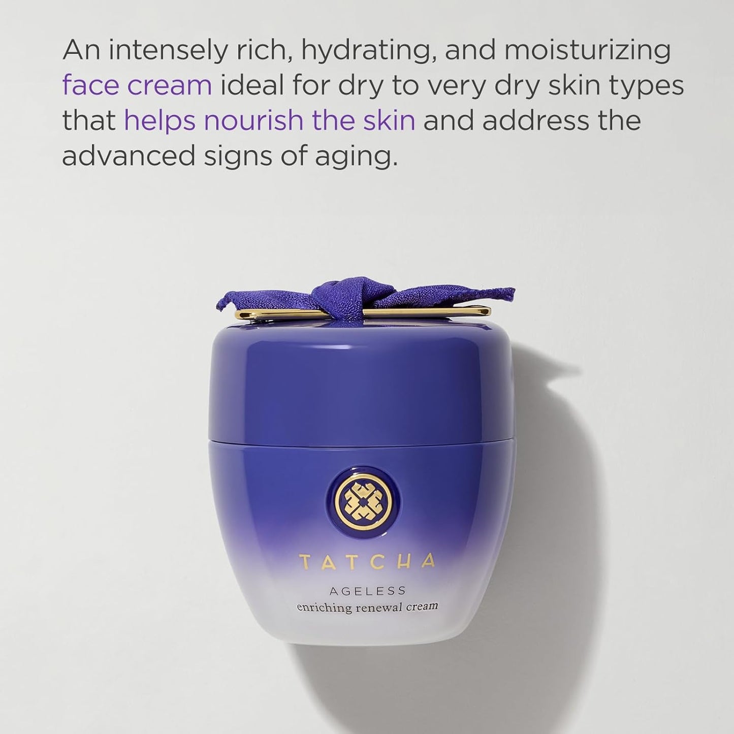 TATCHA Ageless Renewal Cream - Moisturizing Skin Cream for Firmer Skin & Reduced Fine Lines | 55 ml / 1.86 oz