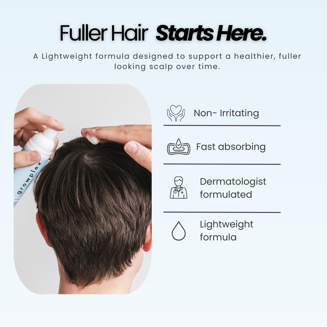 Vitafoam 5% Minoxidil Foam - DHT Blocking Formula for Men & Women | Non-Greasy, Fast-Drying Hair Regrowth