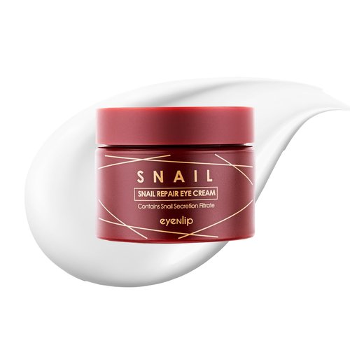 eyeNlip Snail Repair Eye Cream - Anti-Aging Hydrating Formula with Snail Mucin & Peptides | 1.01 fl oz