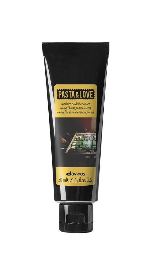 Davines Pasta & Love Medium-Hold Fiber Cream, Texturizing Styling Cream - Adds Pliable Definition, Flexible Control & Natural Finish for Short Hair Styles, 1.69 Fl Oz