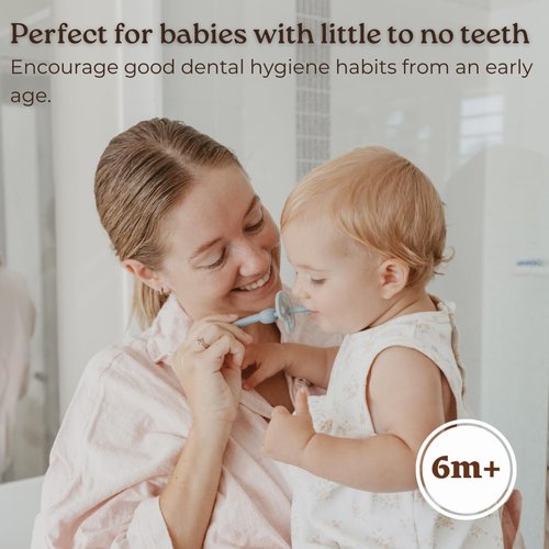 haakaa Haakaa 360 ° Silicone Baby Toothbrush 1 Pk Bpa PVC and Phthalate Free '