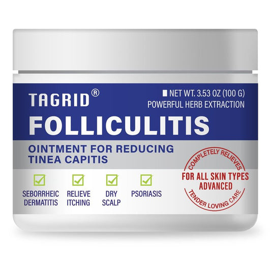 TAGRID Folliculitis Cream, Ingrown Hair, Soothing Scalp, Face & Body Cream - Hydrating & Refreshing - 100g