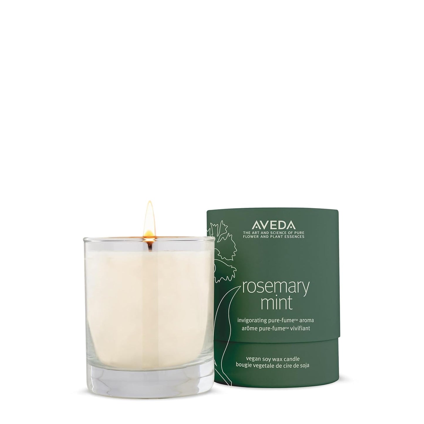 Aveda Rosemary Mint Candle - Invigorating Vegan Soy Wax with Organic Peppermint & Rosemary | 8 oz
