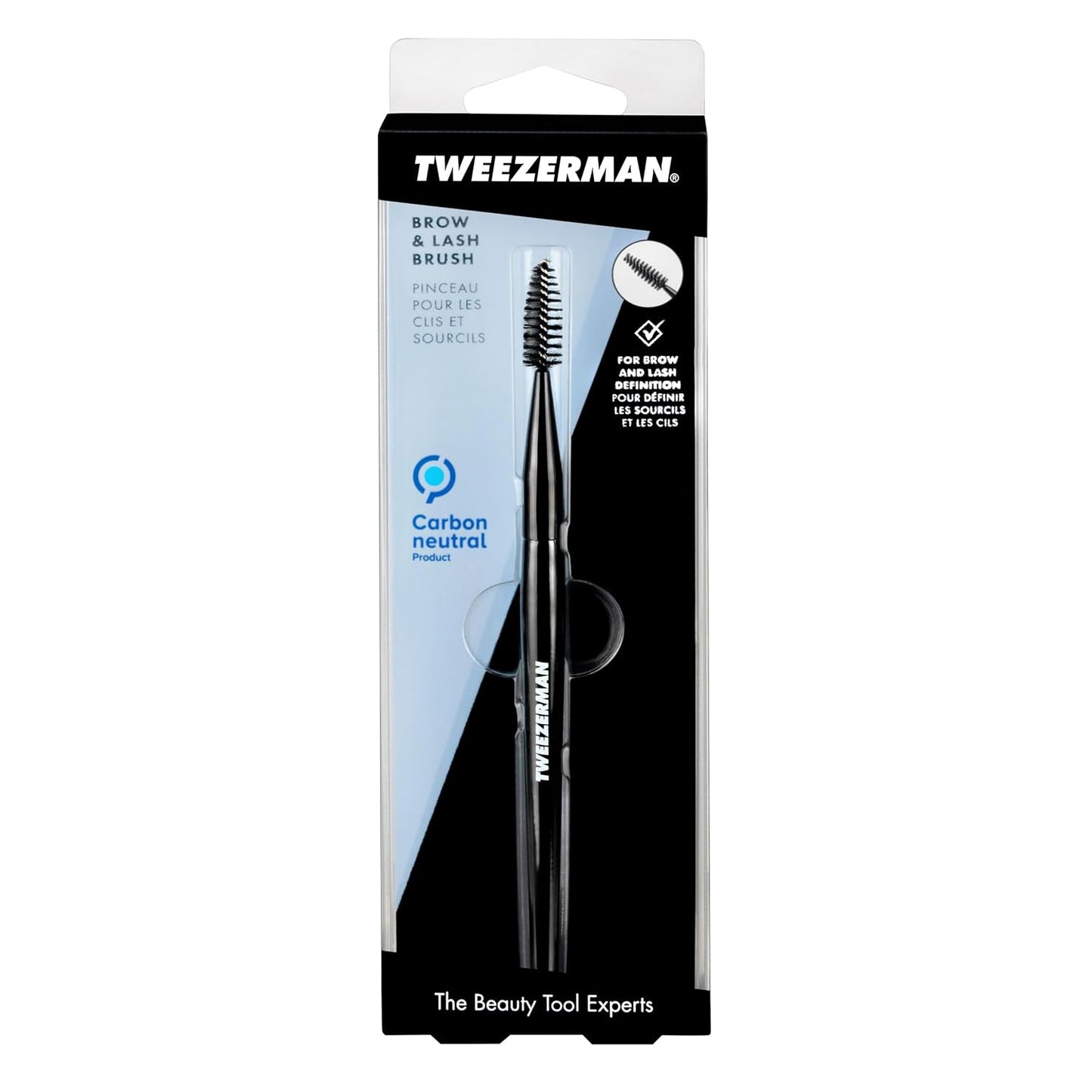 Tweezerman Brow & Lash Brush - Precision Shaping Tool for Perfect Eyebrows and Lashes