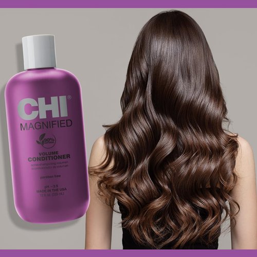 CHI Magnified Volume Conditioner - Boosts Volume & Strengthens Hair | Sulfate-Free, 12 Oz