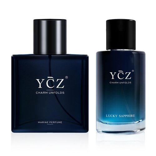 Ycz Eau de Parfum Ocean Savage Perfume Set, 1.7oz(50ml) Woody Citrus Scent and Sweet Flower Fruit Men Perfume, Highquality Long Lasting, Sleek Bottle Design, Christmas Gifts Ideal