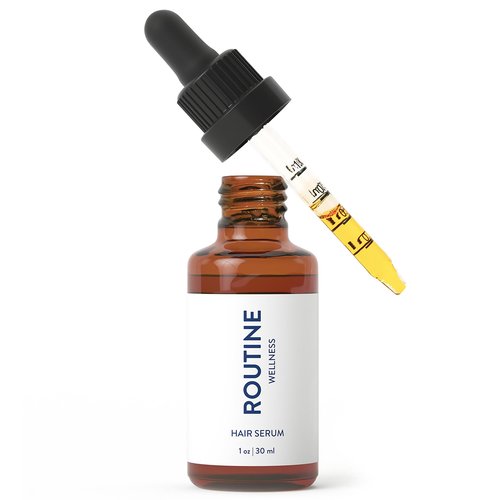 Routine Wellness Hair Serum for Thinning Hair - Rosemary, Tea Tree & Argan Oils Blend for Strength, Shine & Softer Hair for All Hair Types