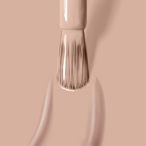 LONDONTOWN UV/LED Gel Nail Polish - Long-Lasting, Chip-Resistant High Shine - Glossy Shimmery Natural Beige Brown, 12ml