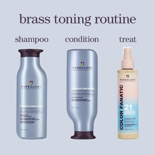 Pureology Strength Cure Blonde Shampoo & Conditioner Set - Nourishing Care for Blonde Hair