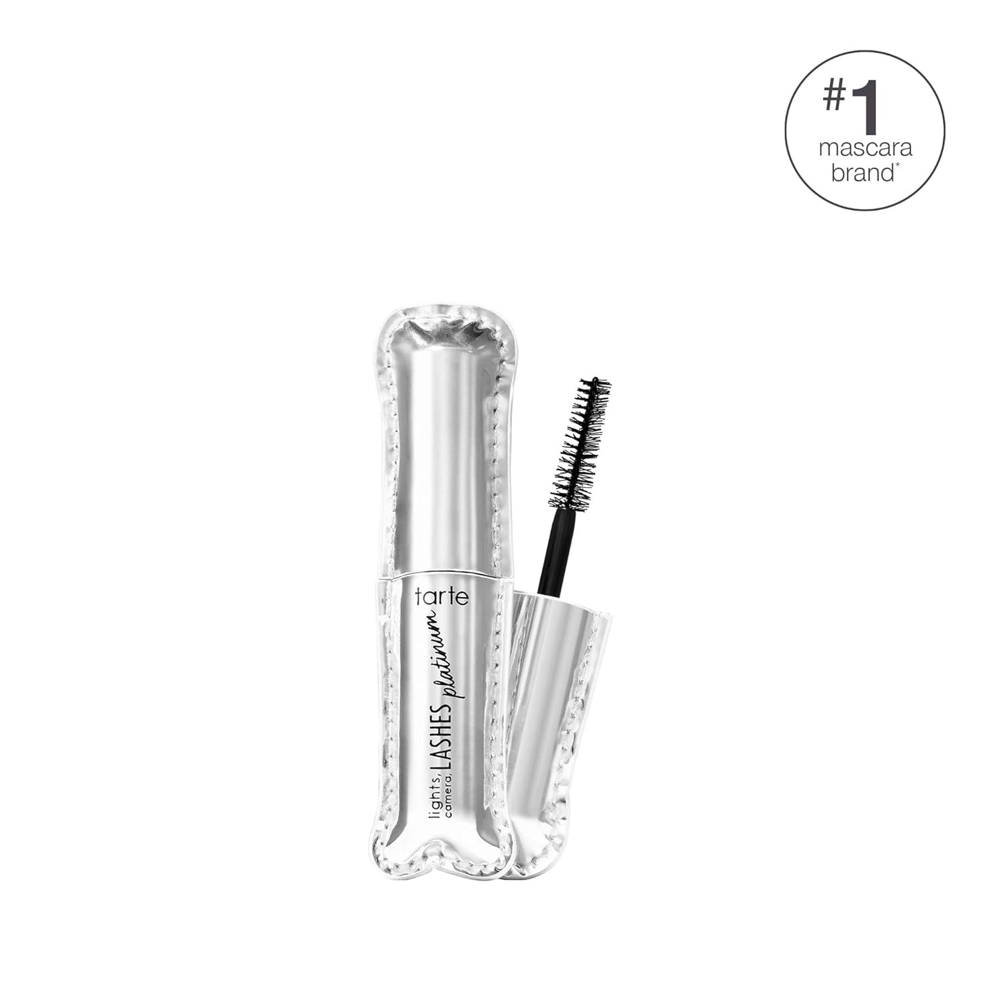 Tarte Lights, Camera, Lashes Platinum Volumizing Mascara - Black Tinted Peptide Lash Serum for Volume & Length, Vegan & Cruelty-Free