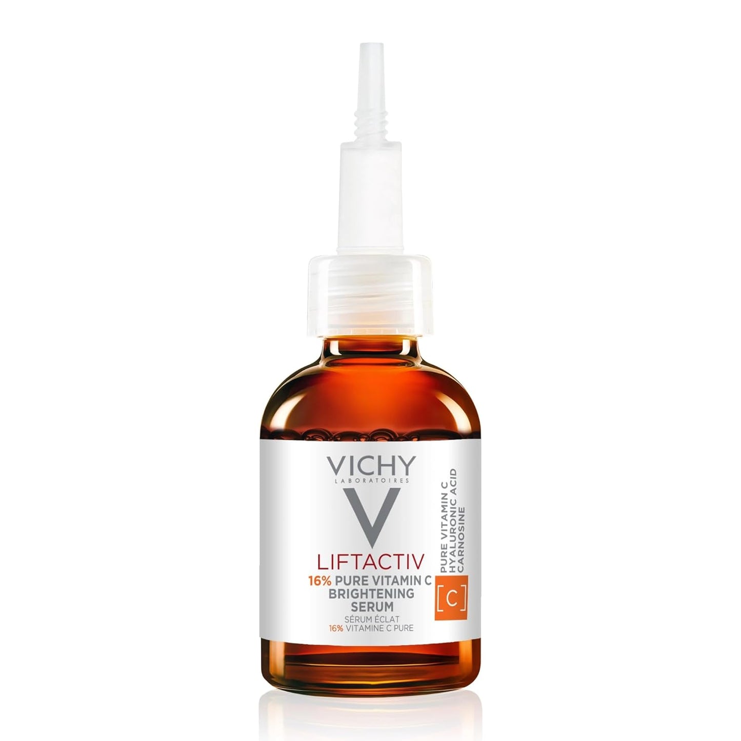 Vichy LiftActiv Vitamin C Serum - Brightening Anti-Aging Formula with Hyaluronic Acid & Vitamin E | Smooths Fine Lines & Enhances Radiance