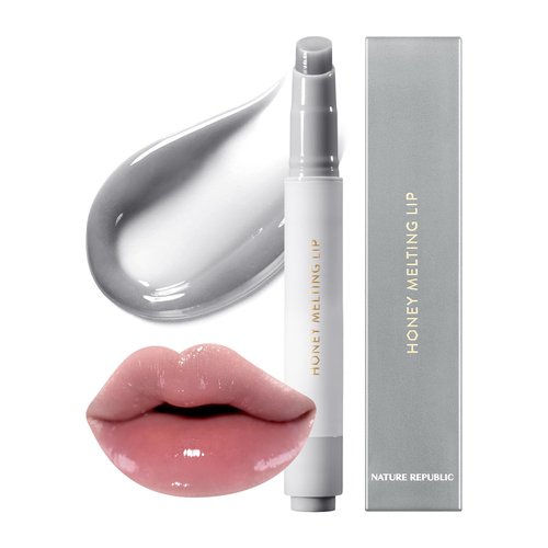 Nature Republic Honey Melting Lip Plumping - Moody Plump Hydrating Gloss | 12 Gray, Volumizing Formula
