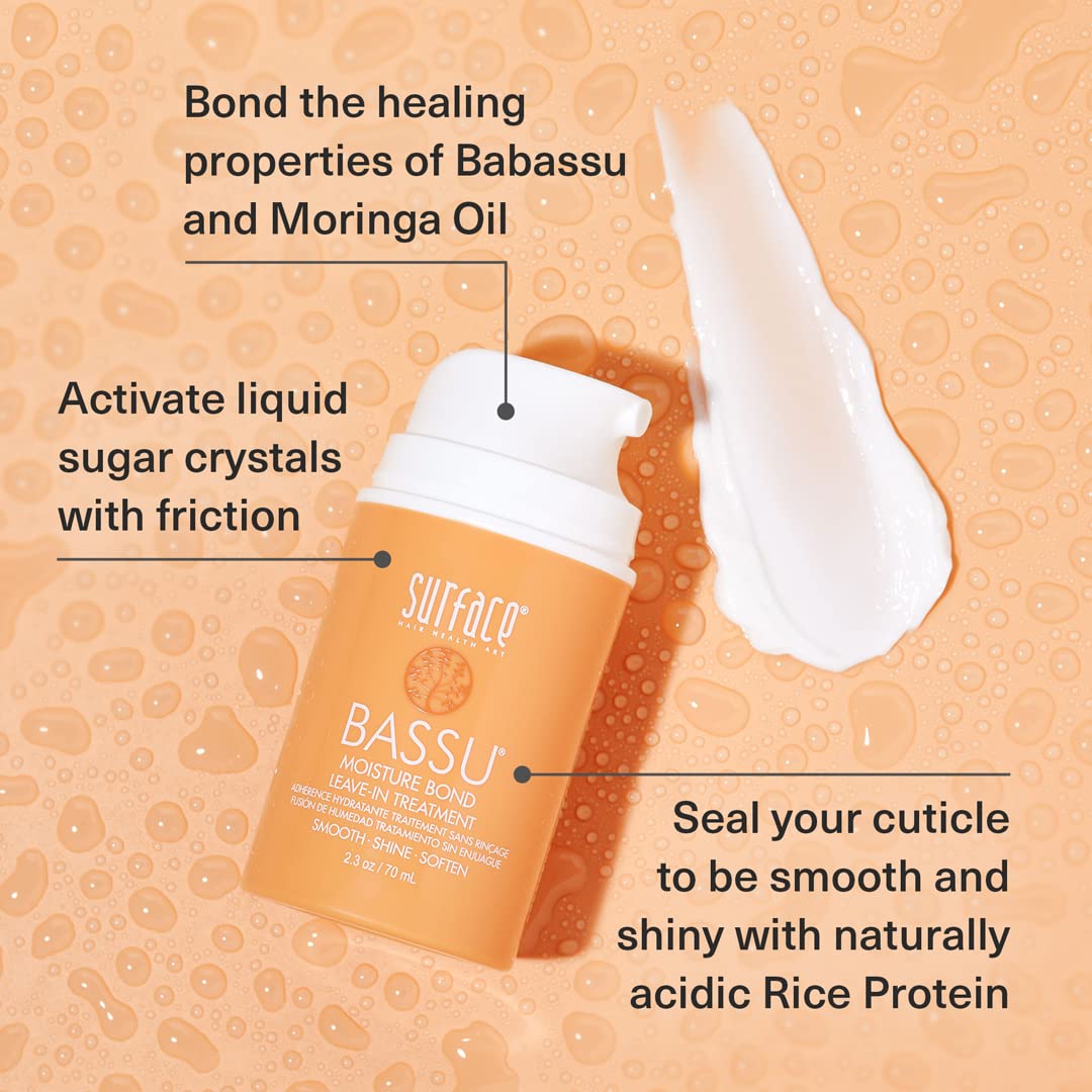 SURFACE Hair BASSU Leave-In Treatment - Moisture Bond Formula | 2.3oz for Hydrated Hair