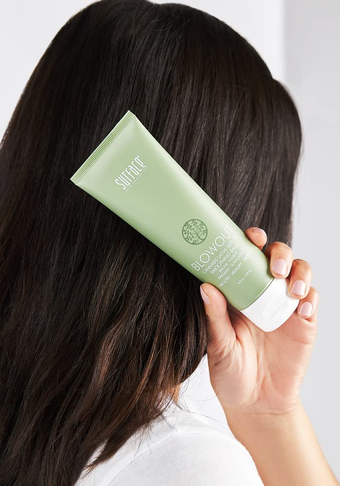SURFACE Hair Blowout Smoothing Balm - Organic Heat-Resistant Formula with Babassu Oil - 4 fl oz