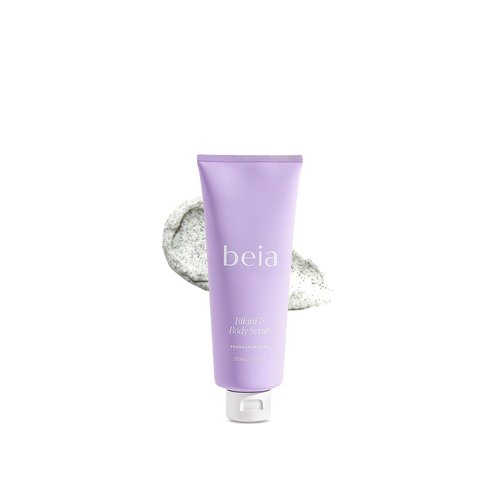 Beia Body Scrub - Gentle Exfoliating Scrub with Glycolic Acid & Rice Extract - Hydrates & Soothes Sensitive Skin | 7.6 Oz