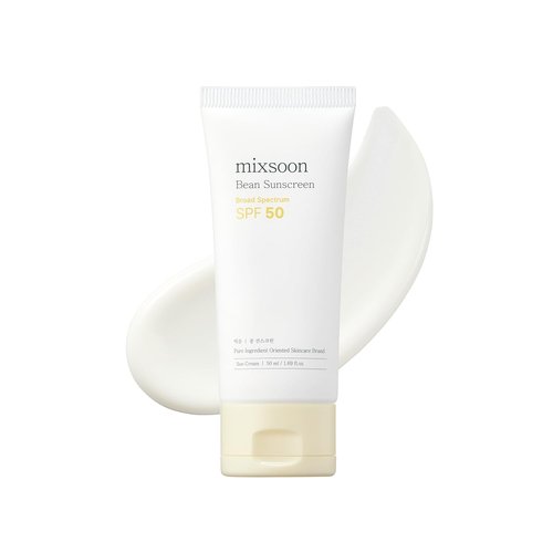 Mixsoon Bean Sunscreen - Lightweight SPF 50 Korean Sunscreen for Face | No White Cast, Non-Sticky, 50ml