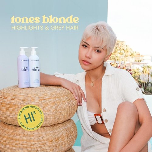 Beachwaver Co. BRB Blonde Purple Conditioner - 12 Oz | Anti-Brass Toning & Moisturizing Formula for Blonde & Grey Hair