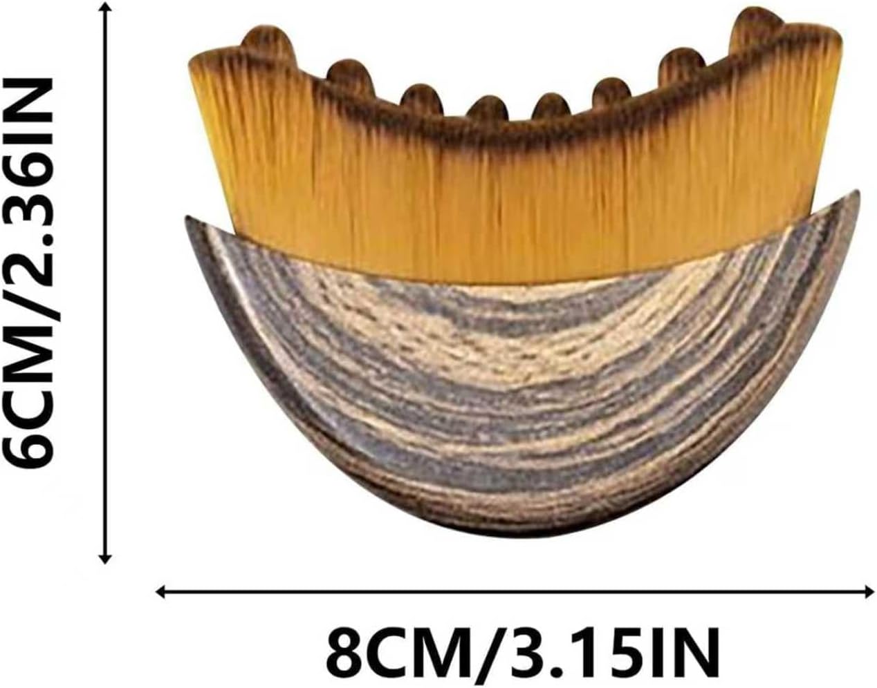 Skiennix Lymphatic Contour Face Brush - Ergonomic Double Chin Reducer for Lymphatic Drainage (Brown)