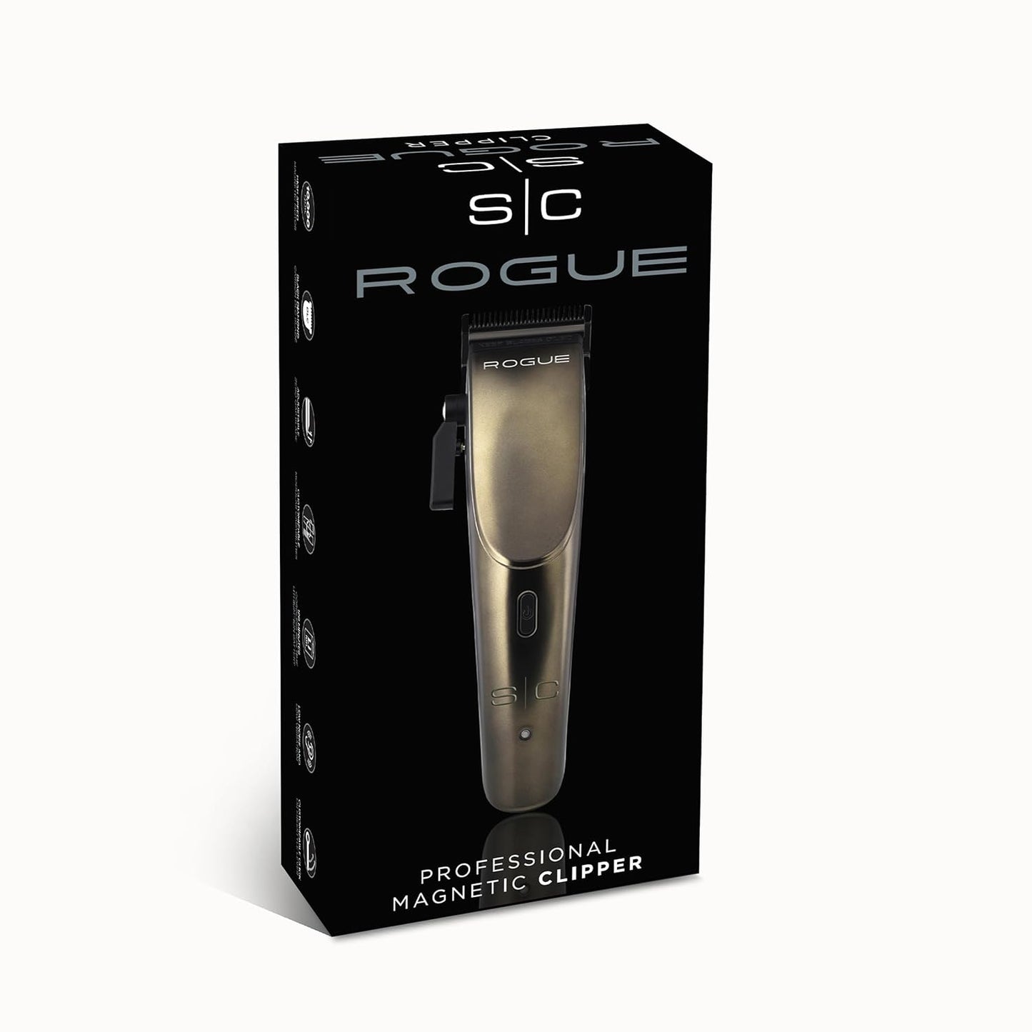 StyleCraft Rogue Cordless Clipper & Trimmer - Professional 9V Magnetic Motor in Matte Gunmetal
