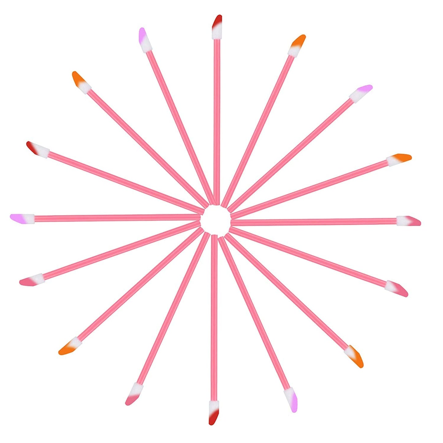 Mooerca 650PCS Disposable Lip Gloss Applicators Make Up Brush Lipstick Wands Makeup Applicators Brushes Applicator Tool Makeup Beauty Tool Kits Disposable Lip Brushes Tool Kits Pink