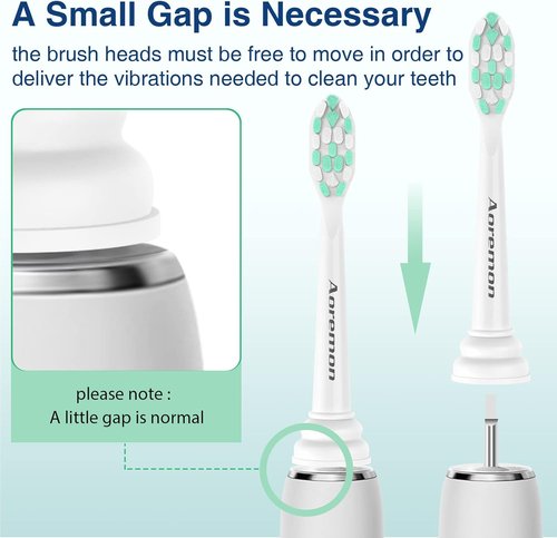 Aoremon Replacement Brush Heads for Philips Sonicare C2 & C1 | 10 Pack Compatible Electric Toothbrush Heads