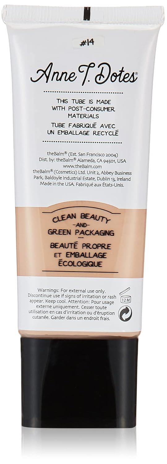 theBalm Anne T. Dotes Tinted Moisturizer - Lightweight Hydration | Shade #14, 1 fl. oz.